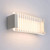Charming LED Indoor Wall Light White Alum