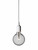 White Pendant Light Suspension, Adjustable Cable