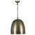 Large Retro Design Metal Pendant Light In Bronze B22 60W Made In India