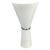 White Up Down Indoor Wall Light E27 E14 In Acid Glass and Nickel Design