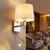 Wall Light With Flexible LED Light In White Shade And Chrome Base 60W
