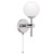 Sphere Opal Glass And Chrome Base Finish With Pull Cord IP44 G9 20W