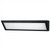 Triangular LED Bunker Light With Opal Glass Diffuser In Black Frame IP55 1770lm 17W Made in Italy
