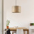 Round Wood Veneer Shade Pendant Light E27 60W