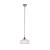 Textured Glass Pendant Light With Chain Suspension In Chrome Finish E27 60W