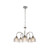 5 Light Chandelier With Prismatic Glass Shade E27 60W