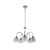 5 Light Chandelier With Prismatic Glass Shade E27 60W