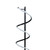 Swirl LED Floor Lamp In Black Finish 1000lm 3000K 21W