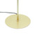 Creased White Shade And Gold Base Floor Lamp E27 60W