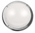 Circular LED Polycarbonate Silver Bulkhead Light 3000k