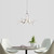 Twisted Design Dimmable LED Pendant Light In White 28W