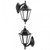 Vandal Resistant Coach Light In Black Finish E27 IP54 Made In Italy