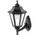 Vandal Resistant Coach Light In Black Finish E27 IP54 Made In Italy