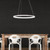 Ring Design LED Pendant Light In White 1200lm 24W