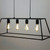 4 Globe Pendant Light With Box Frame In Black Finish E27 60W