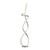 Entwined LED Floor Lamp In Silver Finish 1500lm 3000K 30W