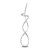 Entwined LED Floor Lamp In Silver Finish 1500lm 3000K 30W