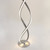 Entwined LED Floor Lamp In Silver Finish 1500lm 3000K 30W