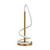 White Silicon Spiral LED Bedside/Table Lamp With Gold Base Finish 480lm 3000K 12W