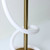 White Silicon Spiral LED Bedside/Table Lamp With Gold Base Finish 480lm 3000K 12W