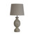 Brown Textured Base Table Lamp With Fabric Shade E27 40W