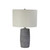 Concrete Style Table Lamp Base Fabric Shade E27 40W