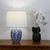 Ceramic Blue And White Classic Form Lamp E27 40W