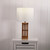 Braided Bamboo Table Lamp With Fabric Shade E27 40W