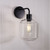 Textured Clear Glass Wall Light E27 25W