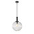 Large Clear Ribbed Glass Pendant Light E27 25W