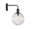 Clear Ribbed Glass Wall Light E27 25W