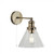 Conical Wall Light With Antique Brass Metalwork E27 60W