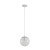 Dimmable Sphere Clear Glass Shade Pendant Light White E27 IP20 25W