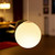 300mm Sphere Opal Glass Shade Pendant Light With White Metalware E27 IP20 25W