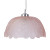 Pink Glass Pendant Light With Floral Design E27