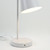 Minimalist Bedside/Table Lamp With USB Port In White Finish E27 60W
