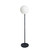 White Sphere RGBW Floor Lamp With Black Base 200lm IP44