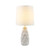 Ceramic Diamond Pattern Bedside/Table Lamp In White E27 60W