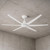 203cm 80-inch White DC Ceiling Fan Remote Control 6 Blade 55W