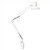 Iconic Design Large White E27 Clamp Lamp 1065mm Reach