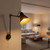 Black Contemporary Versatile Wall Light E27