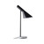 Black Angular Cone-shaped Desk Lamp With Marble Base E27 60W