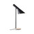 Black Angular Cone-shaped Desk Lamp With Marble Base E27 60W