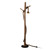 Rustic Design Floor Lamp With Timber Body And Metal Base In Black Finish E27 60W