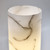 Cylindrical Marbled Glass Touch Table Lamp With Metal Base E27 60W