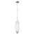 Ovoid Glass Pendant Light In White GU10 35W