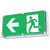 Jumbo Emergency Exit Light 40m IK10 IP67 120 Mins Left Arrow Maintained Industrial Grade