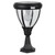 Bright Solar Pillar Light 6.2W In Black With Motion Sensor Round