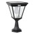 Solar Pillar Light With Motion Sensor 6.2W Bright Straight Sides Black