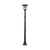 Solar Post Light With Motion Sensor  Inverted Curved Head 350lm IP44 1720mm